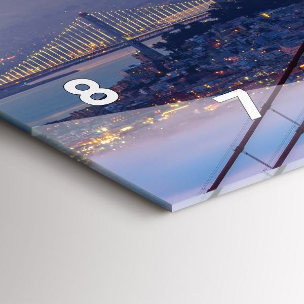 Vízszintes üvegóra San Francisco híd