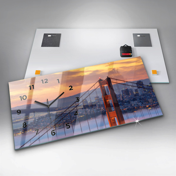 Vízszintes üvegóra San Francisco híd