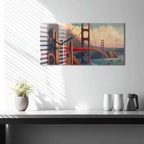 Vízszintes üvegóra San Francisco híd