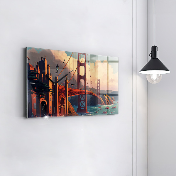 Vízszintes üvegóra San Francisco híd