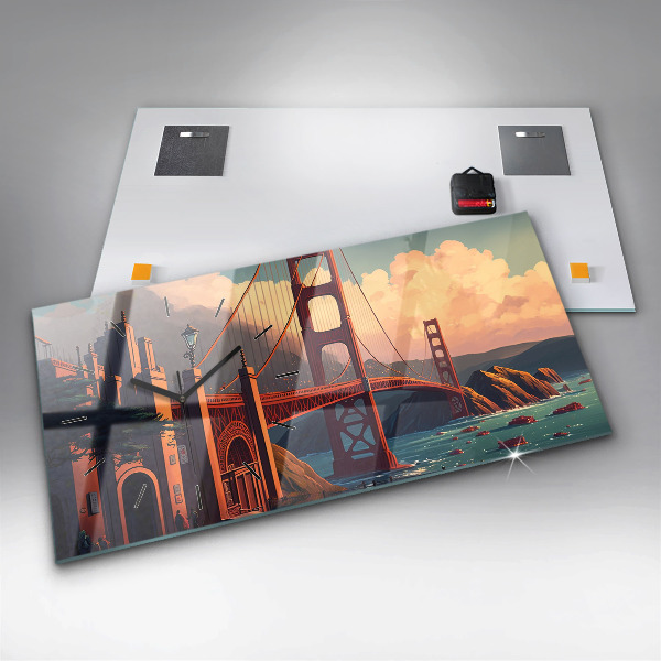 Vízszintes üvegóra San Francisco híd