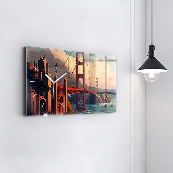 Vízszintes üvegóra San Francisco híd