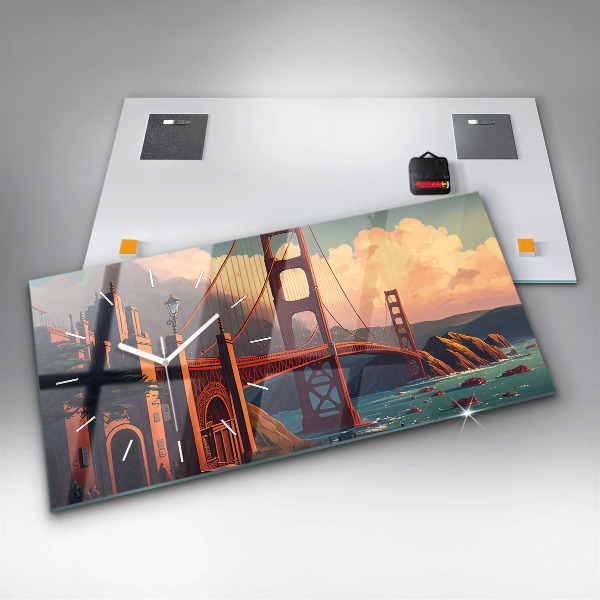 Vízszintes üvegóra San Francisco híd