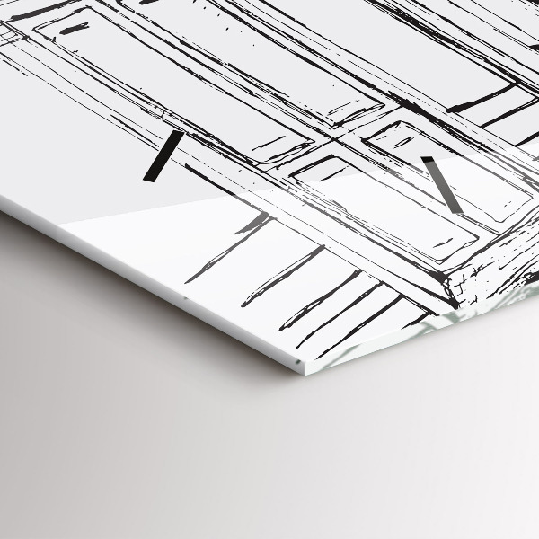 Vízszintes üvegóra Provence város rajza