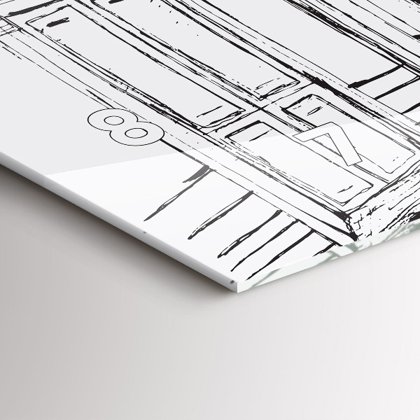 Vízszintes üvegóra Provence város rajza