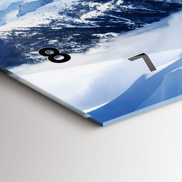 Vízszintes üvegóra Hegyi panoráma