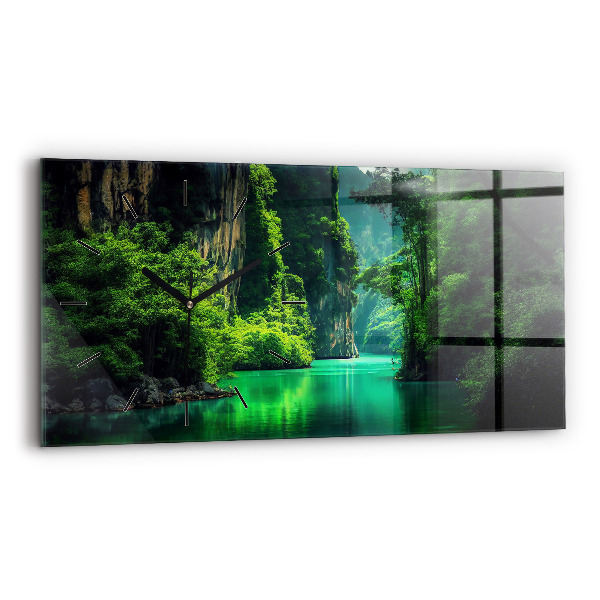 Vízszintes üvegóra Thaiföld természeti tája