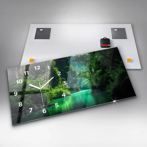 Vízszintes üvegóra Thaiföld természeti tája