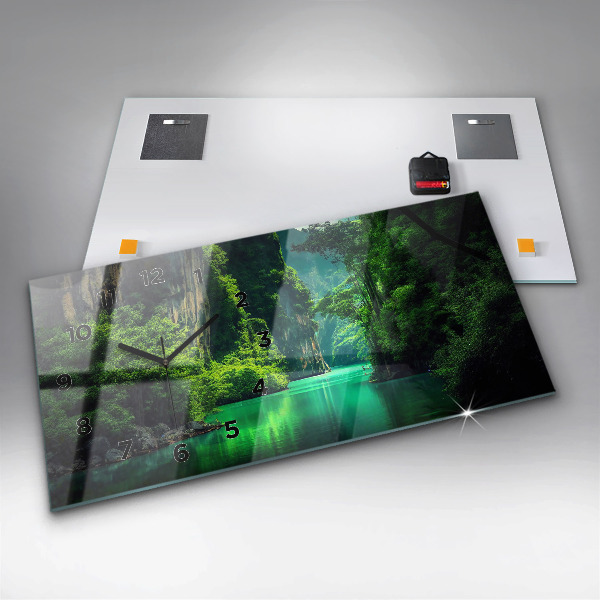 Vízszintes üvegóra Thaiföld természeti tája