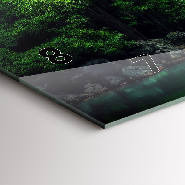 Vízszintes üvegóra Thaiföld természeti tája