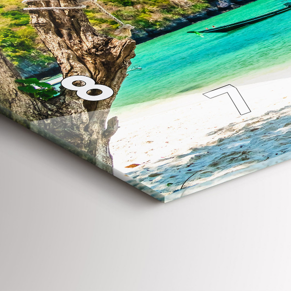 Vízszintes üvegóra Napos sziget Thaiföld