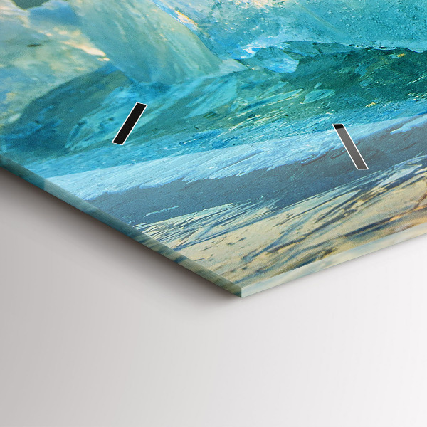 Vízszintes üvegóra Jéghegy és napkelte