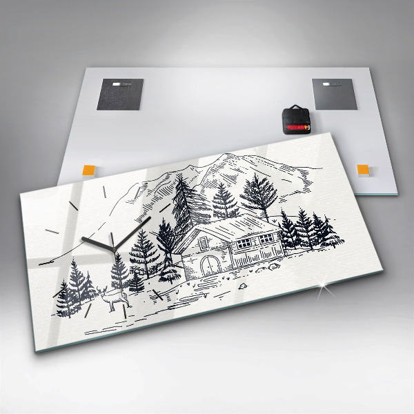 Vízszintes üvegóra Rajzfilm város