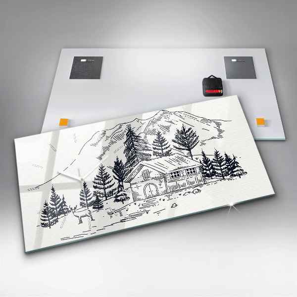 Vízszintes üvegóra Rajzfilm város