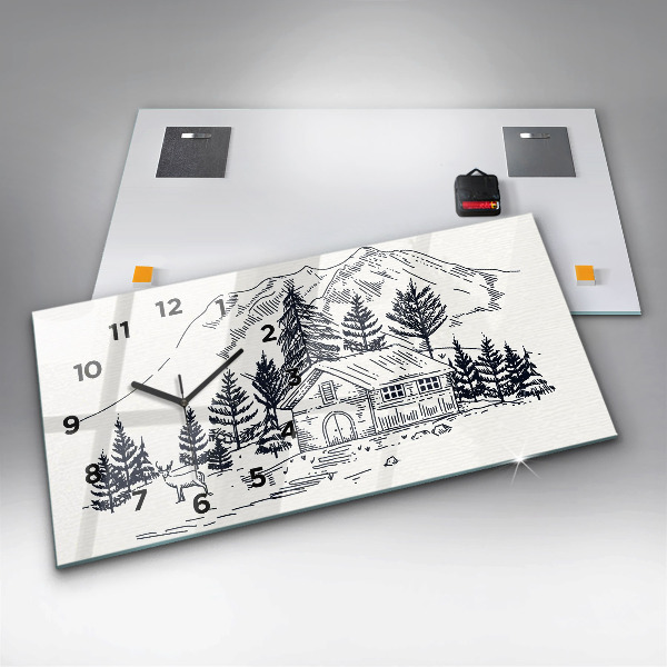 Vízszintes üvegóra Rajzfilm város