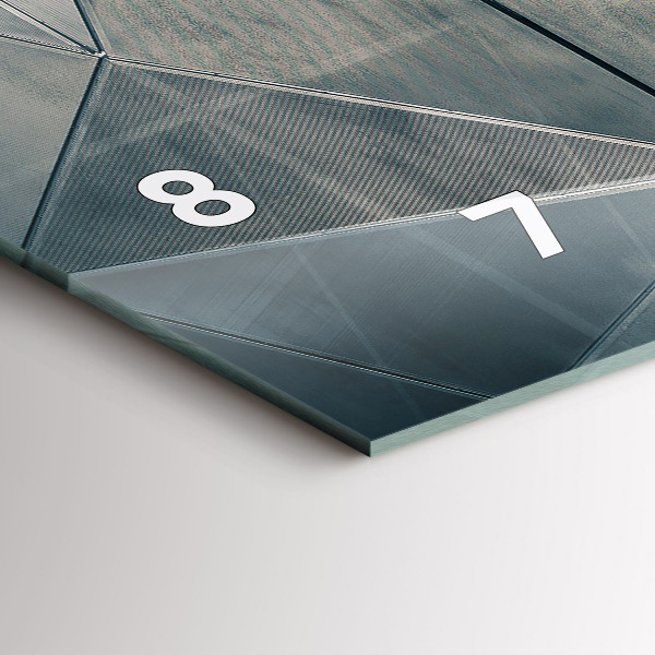 Vízszintes üvegóra Fém absztrakt háromszögek