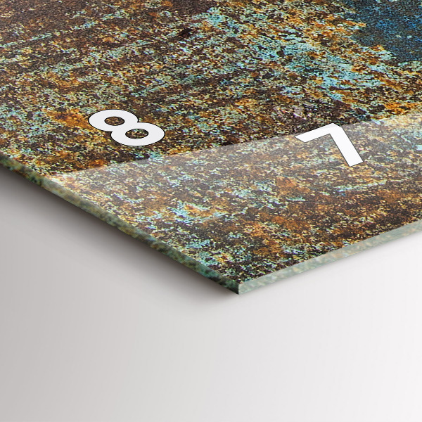 Vízszintes üvegóra Régi fém textúra