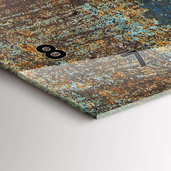 Vízszintes üvegóra Régi fém textúra