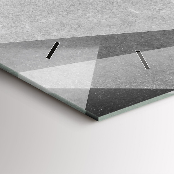 Vízszintes üvegóra Szürke geometriai absztrakció