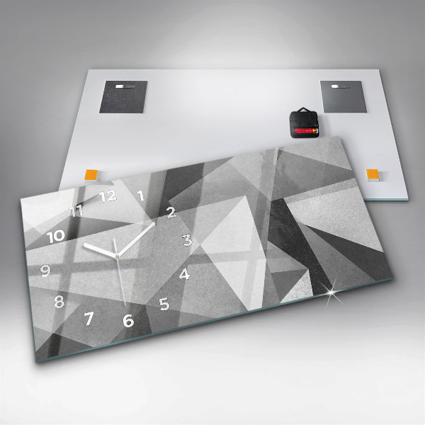 Vízszintes üvegóra Szürke geometriai absztrakció