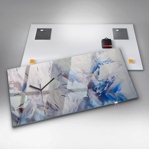 Vízszintes üvegóra Absztrakt festék textúra