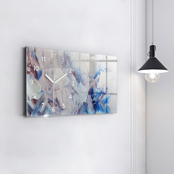 Vízszintes üvegóra Absztrakt festék textúra