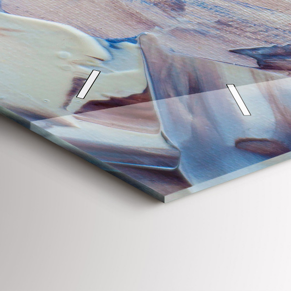 Vízszintes üvegóra Absztrakt festék textúra