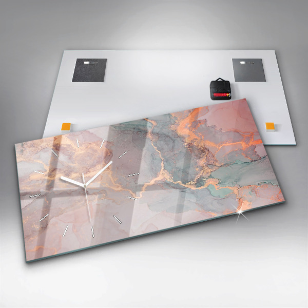 Vízszintes üvegóra Márvány textúra