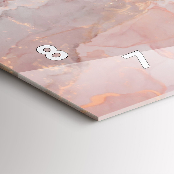 Vízszintes üvegóra Márvány textúra