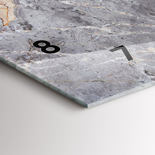 Vízszintes üvegóra Szürke Gránit Márvány Kő