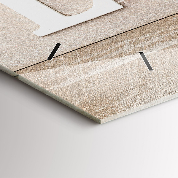 Vízszintes üvegóra A szerelem felirat