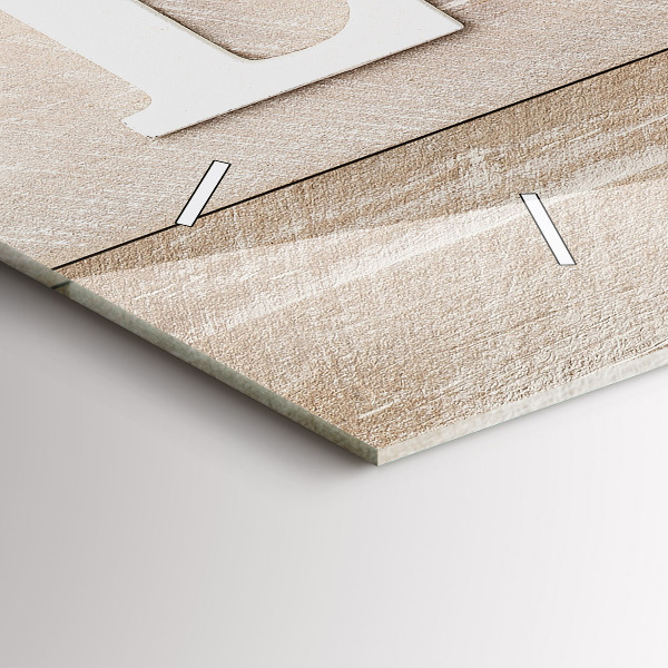 Vízszintes üvegóra A szerelem felirat