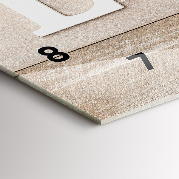 Vízszintes üvegóra A szerelem felirat