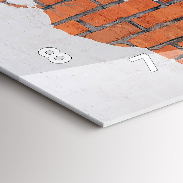 Vízszintes üvegóra Tégla világtérkép