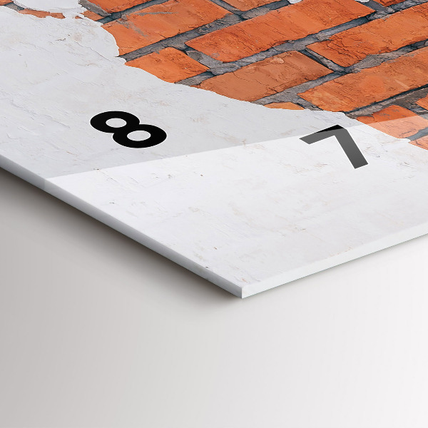 Vízszintes üvegóra Tégla világtérkép