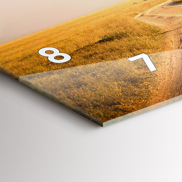 Vízszintes üvegóra afrikai táj