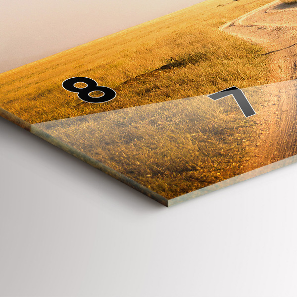 Vízszintes üvegóra afrikai táj