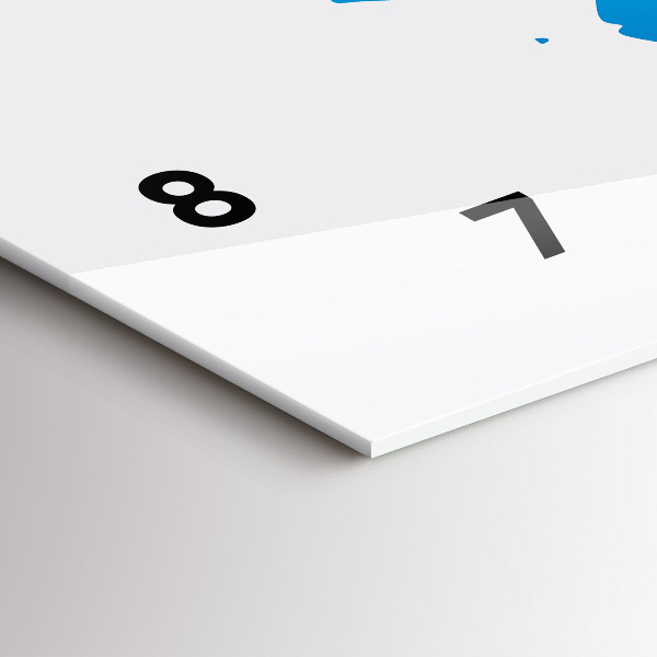 Vízszintes üvegóra Világtérkép