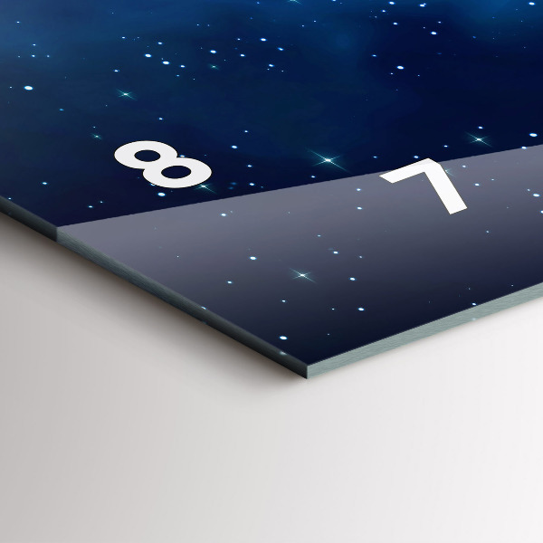 Vízszintes üvegóra Sötét égbolt csillagai