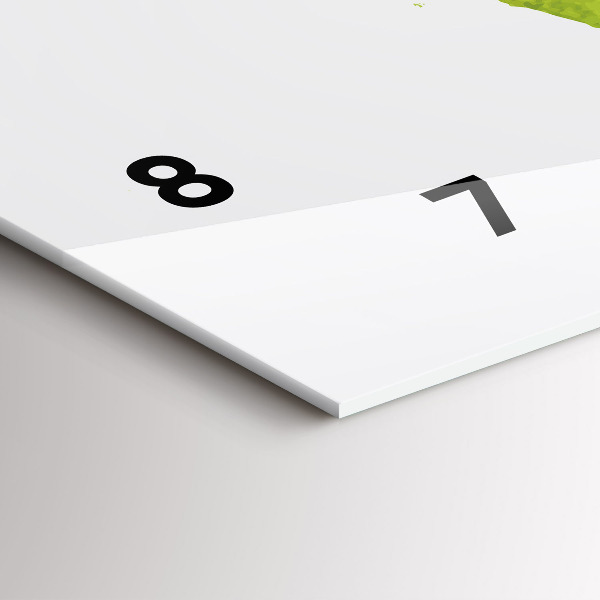 Vízszintes üvegóra Akvarell világtérkép