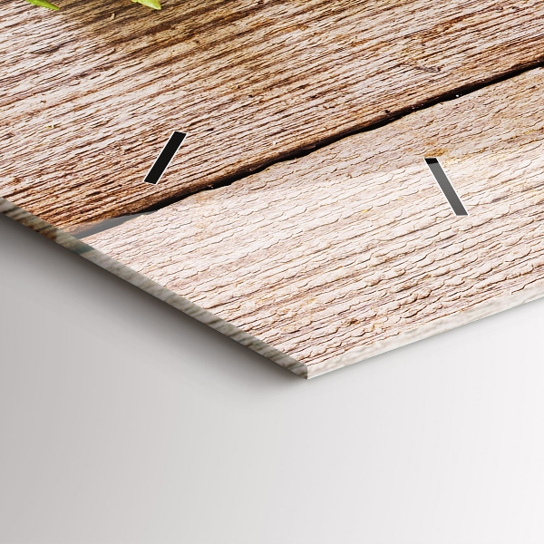 Vízszintes üvegóra Virágok a fán