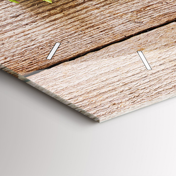 Vízszintes üvegóra Virágok a fán