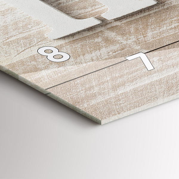 Vízszintes üvegóra A feliratos ház