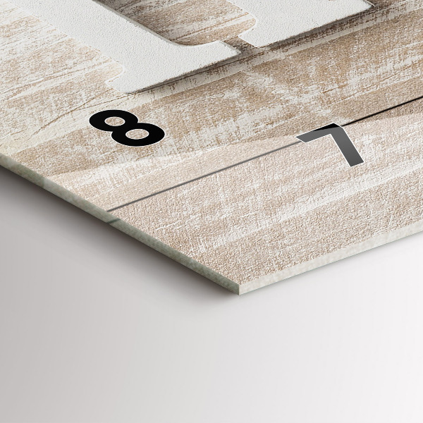 Vízszintes üvegóra A feliratos ház