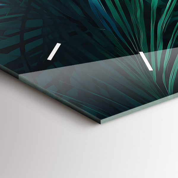 Vízszintes üvegóra Trópusi levelek