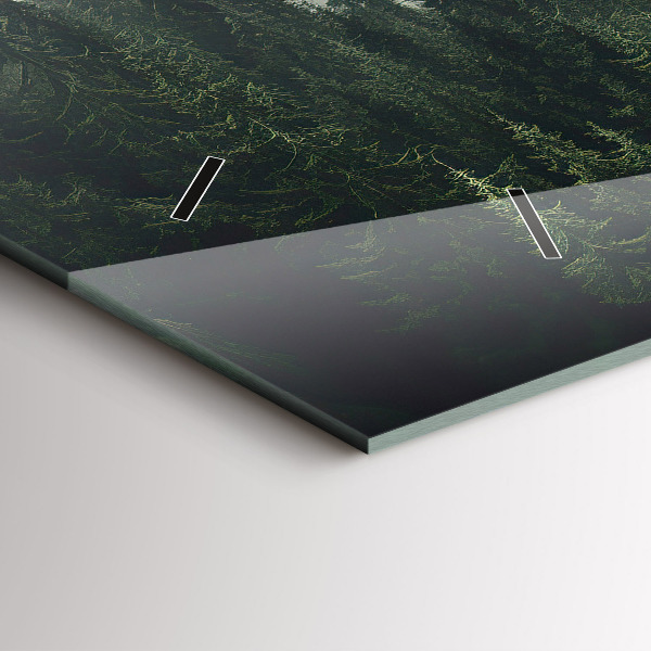 Vízszintes üvegóra Erdei táj