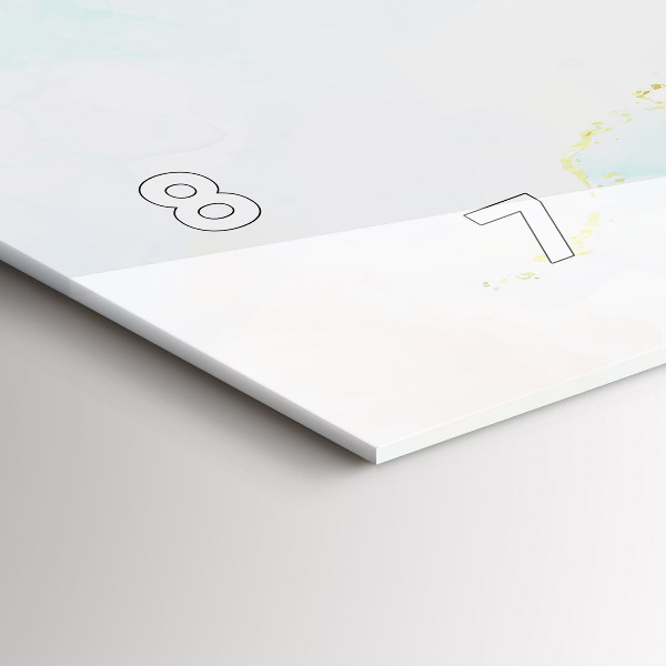 Vízszintes üvegóra Akvarell márvány