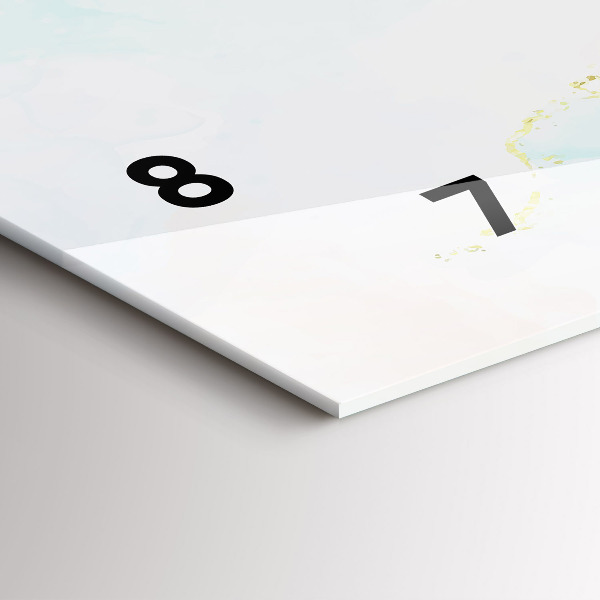 Vízszintes üvegóra Akvarell márvány