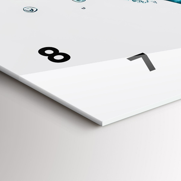 Vízszintes üvegóra A világ vízi térképe