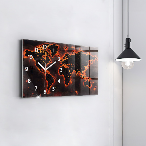 Vízszintes üvegóra Világtérkép